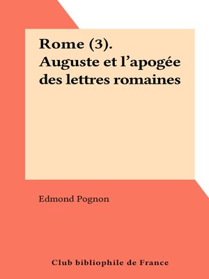 cover image of Rome (3)